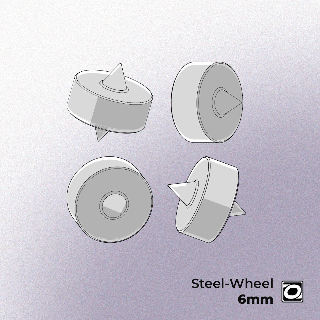 1x Steel-Wheel 6mm